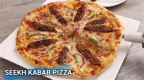 Reshmi kabab Pizza (Medium)