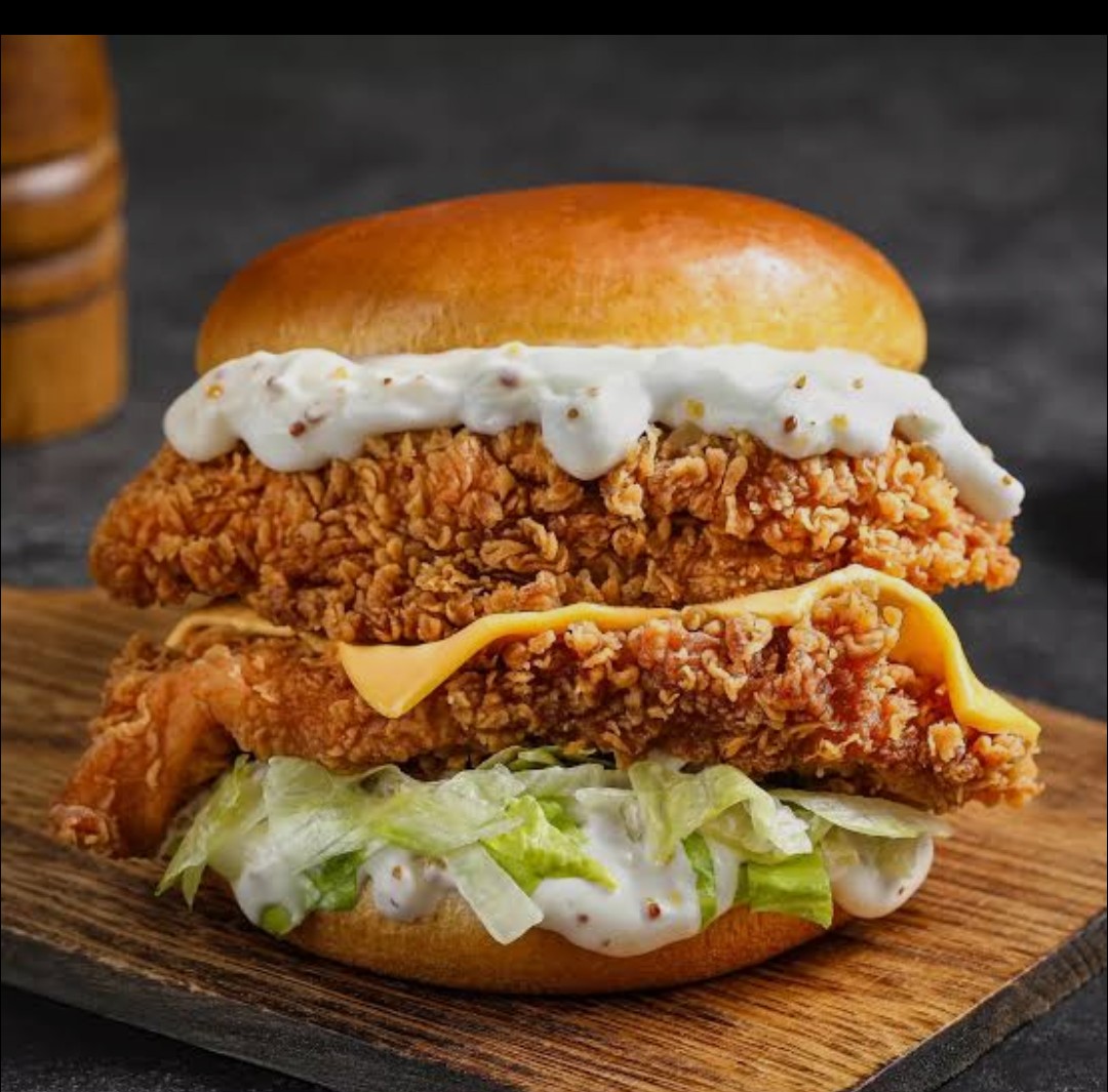Burger Flavoured Chicken Double Decker