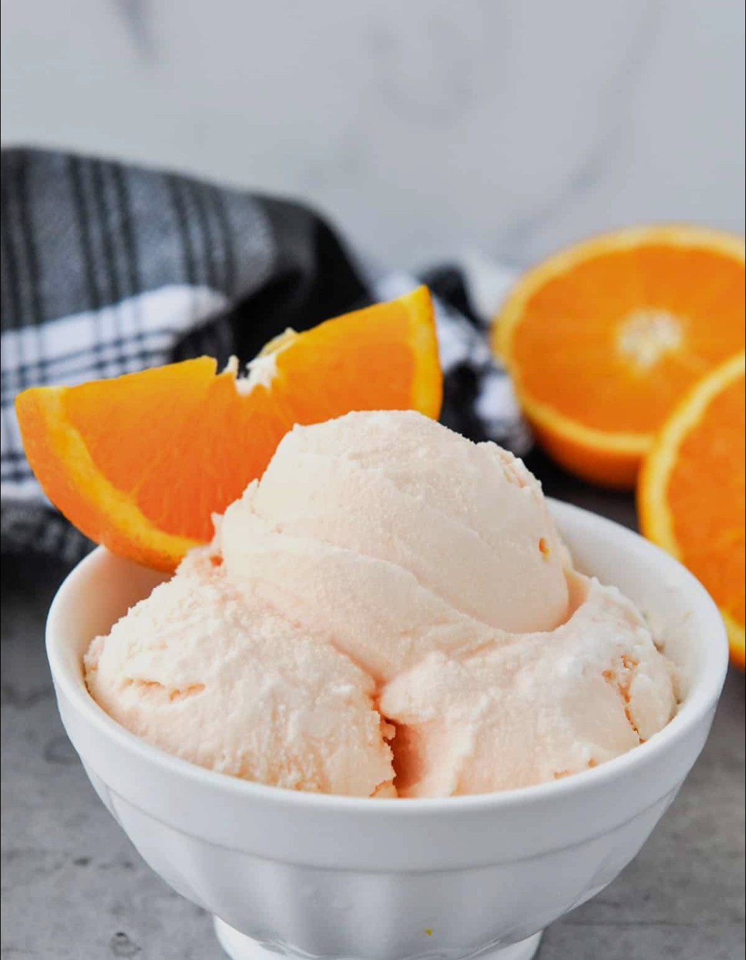 Orange ice cream