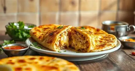 Chicken Cheese puratha