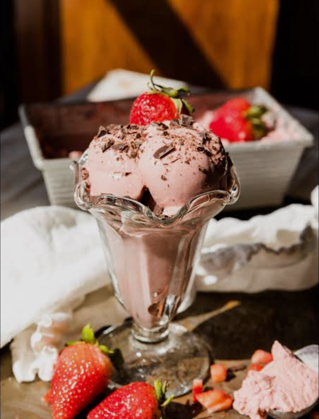 Strawberry ice cream