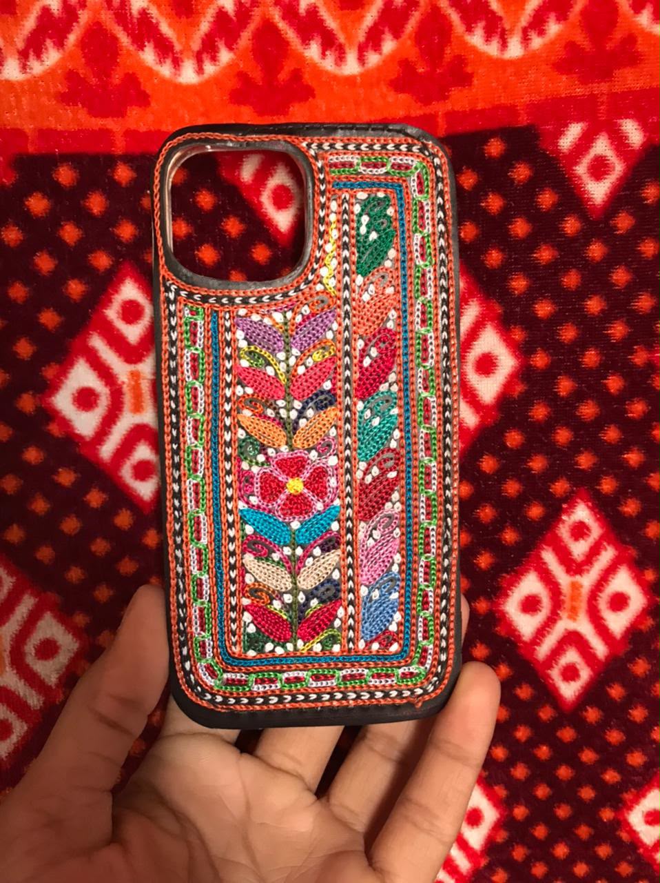 Traditional Balochi Embroidered Phone Cover