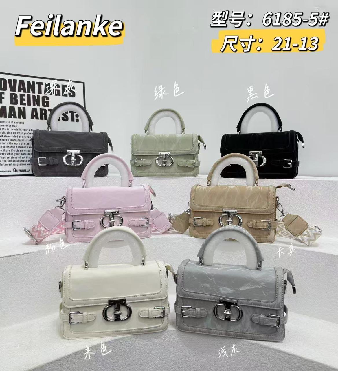 Feilanke Designer Womens Top-Handle Shoulder Bag (6185-5#