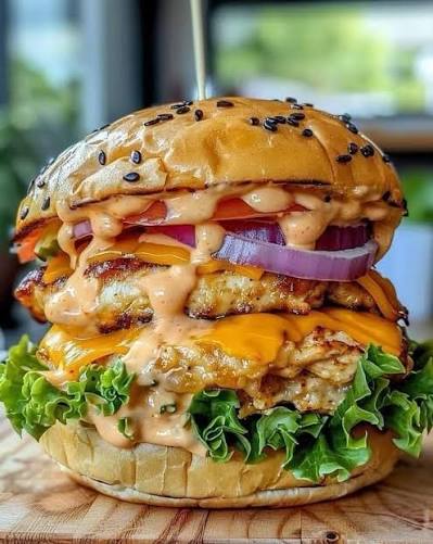Double Patty Chicken Burger