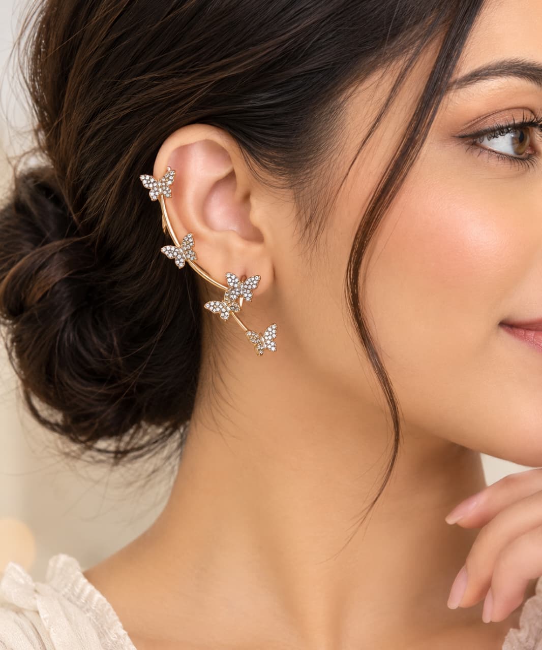 Multicolor Heart Crystal Drop Earrings (5 Colors)